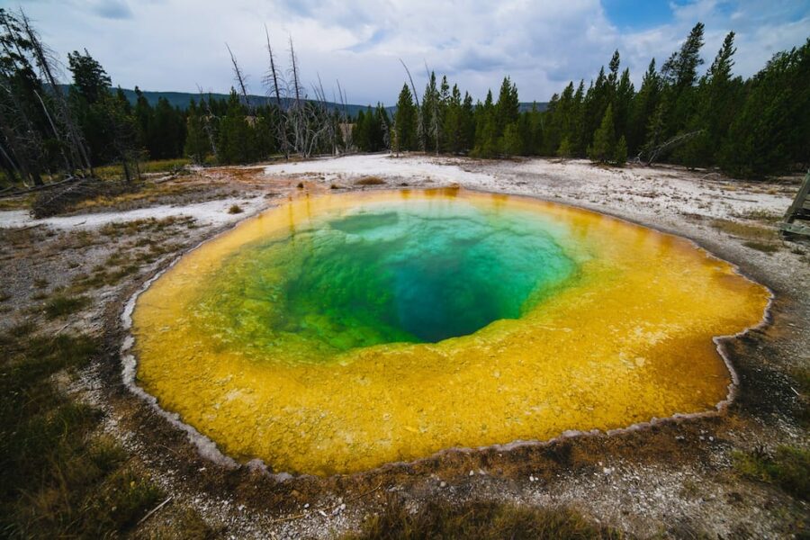 Morning Glory Pool Yellowstone itinerary