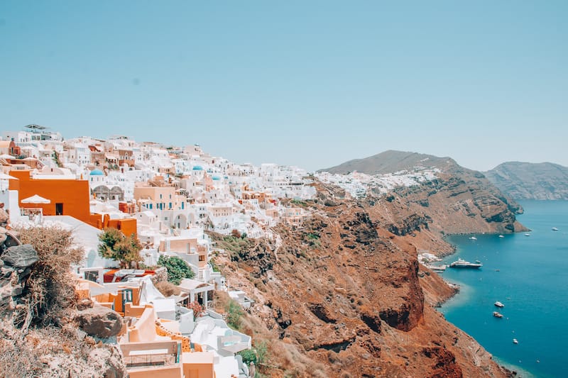 Oia in Santorini Greece