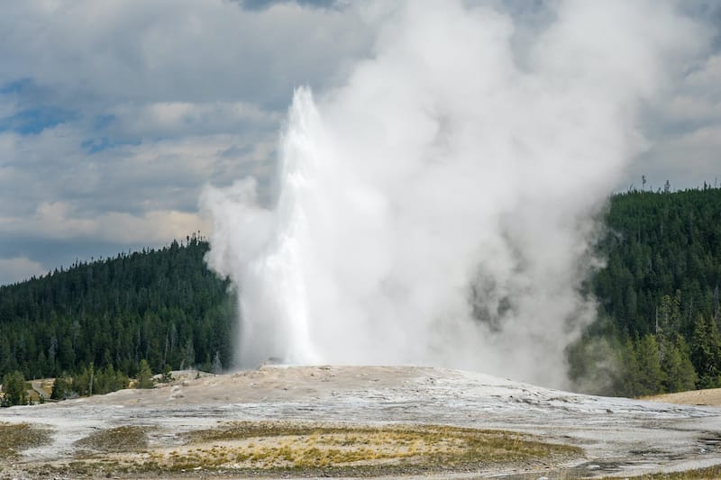 Old Faithful in Yellowstone National Park