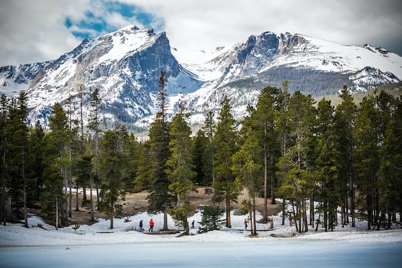 Rocky Mountain National Park during winter