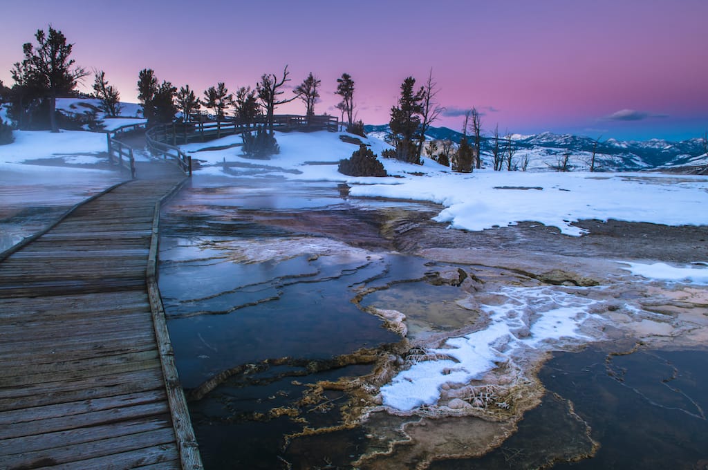 Yellowstone National Park winter Wyoming