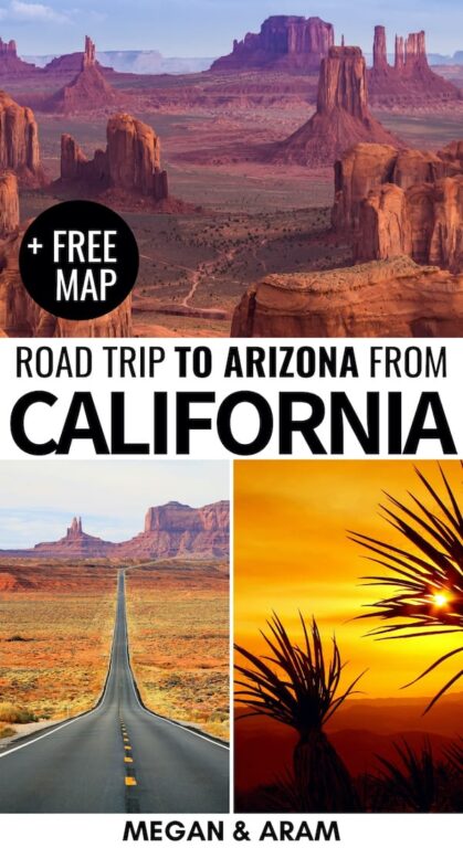 Planen Sie einen Roadtrip von Kalifornien nach Arizona, um einige der schönsten Sehenswürdigkeiten und Parks Amerikas zu sehen? Dieser Leitfaden hilft Ihnen bei der Planung Ihres CA-AZ-Roadtrips! / Kalifornien Roadtrip / Arizona Roadtrip / Kalifornien nach Arizona / Southwest US Roadtrip / Grand Canyon / Route 66 Kalifornien nach Arizona / Horseshoe Bend / Monument Valley Roadtrip / Sedona Arizona / Kingman Arizona / Sehenswürdigkeiten in Arizona / Aktivitäten in Arizona | US Nationalparks / Arizona Nationalparks's most beautiful sights and parks? This guide will help you plan your CA-AZ road trip! | California road trip | Arizona road trip | California to Arizona | Southwest US Road trip | Grand canyon | Route 66 California to Arizona | Horseshoe Bend | Monument Valley road trip | Sedona Arizona | Kingman Arizona | Places to visit in Arizona | Things to do in Arizona | US National Parks | Arizona National Parks