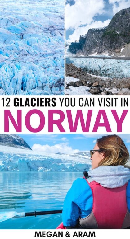 There are so many glaciers in Norway and they will each blow your mind for different reasons! These are some of the best Norway glaciers that you can visit. | Things to do in Norway | Glaciers Norway | Arctic Norway | Places to visit in Scandinavia | Places to visit in Norway | Jostedalsbreen | Svalbard glaciers | Places to visit in Svalbard | Things to do in Svalbard | Austefonna | Svartisen | Hardangerjøkulen | Folgefonna