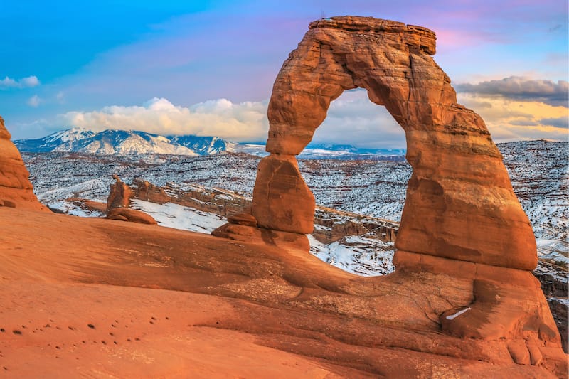 Arches in winter