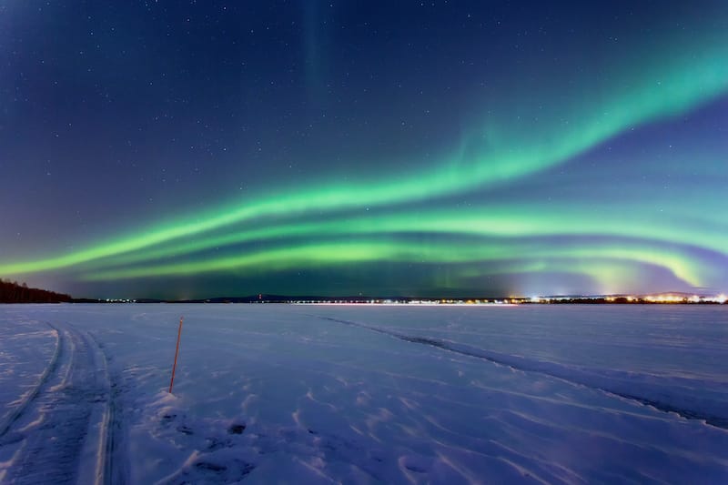 Aurora in Rovaniemi Finland