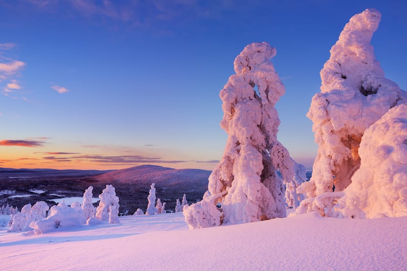 Levi Finland during winter