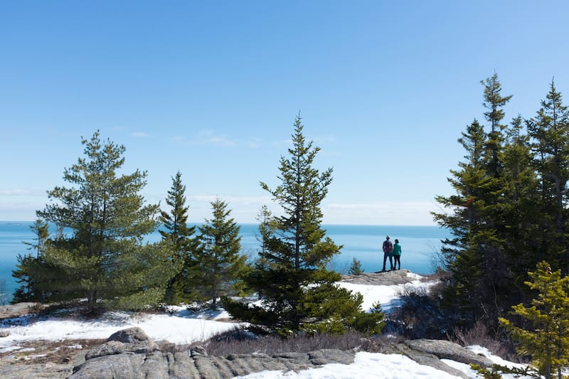 Maine in the winter