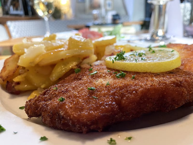 Schnitzel at Jakobsklause in Rudesheim