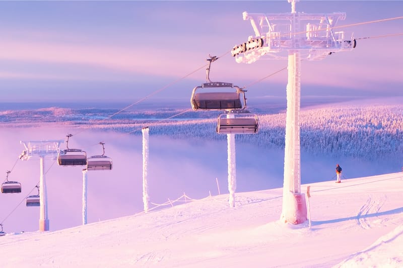 Ruka Kuusamo skiing Finland