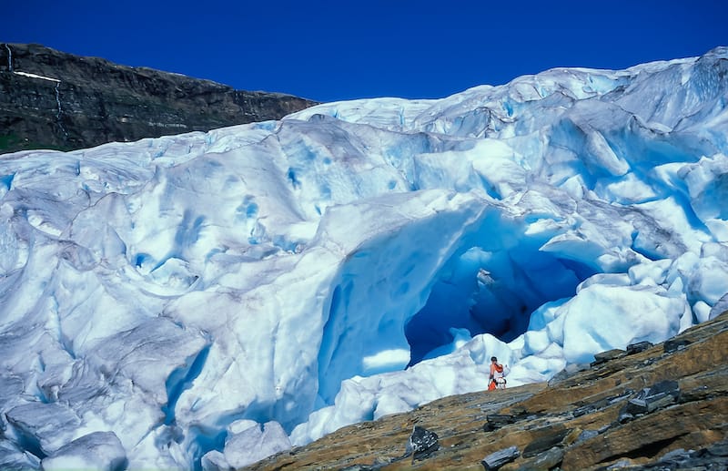 Svartisen glacier in northern Norway