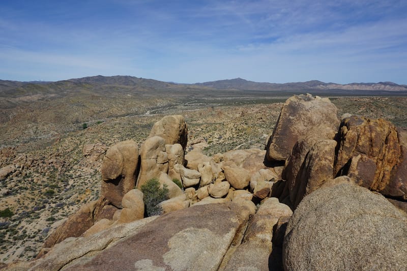 View from Mastodon Peak in Joshua Tree National Park