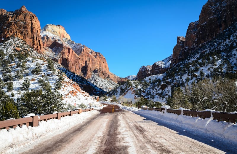 Best National Parks to visit in January - Zion National Park