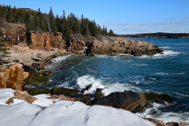 Winter in Acadia National Park