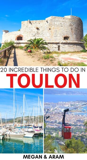 Are you planning a trip to Toulon and are on the hunt for the best things to do in Toulon, France? This guide discusses popular attractions, activities, and more! | What to do in Toulon | Places to visit in France | Toulon plage | Toulon beaches | Toulon restaurants | Toulon attractions | Toulon landmarks | Mont Faron | Toulon france photography | Places to visit in Provence | Things to do in Provence