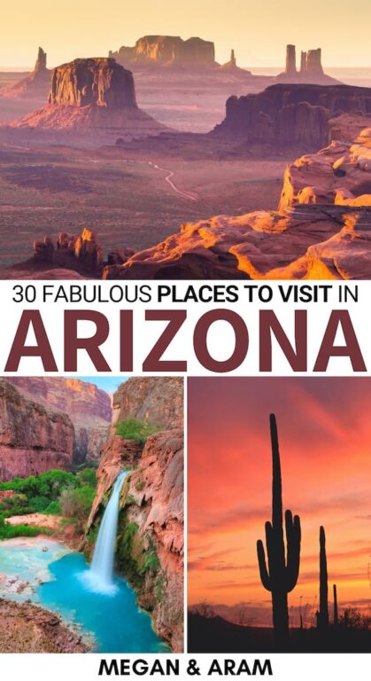 Are you trying to tick off places on your Arizona bucket list? This guide to the best places to visit in Arizona tells you where to go and why you should visit! | Arizona places to visit | Things to do in Arizona | Grand Canyon | Visit Arizona | Arizona day trips | Arizona destinations | Arizona travel | Must visit places Arizona | Places to visit in Arizona with kids | Arizona road trip | Destinations in Arizona