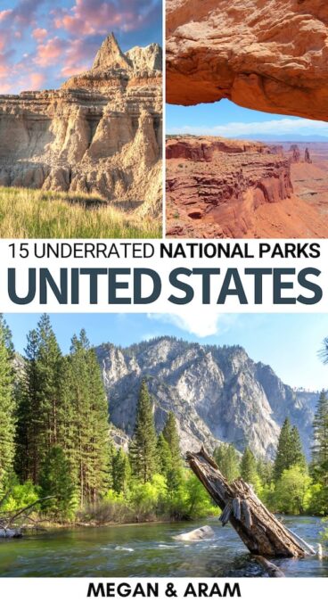 Searching for the most underrated national parks in the United States? These are the top fifteen underrated US national parks, in random order! | US national parks | national parks in America | Alaska national parks | Utah national parks | discover America | visit America | travel to the United States | US national parks in winter | US national parks in summer | US national parks to visit