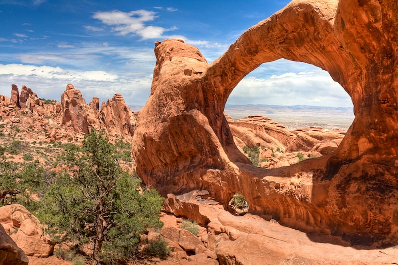 Arches national park in spring