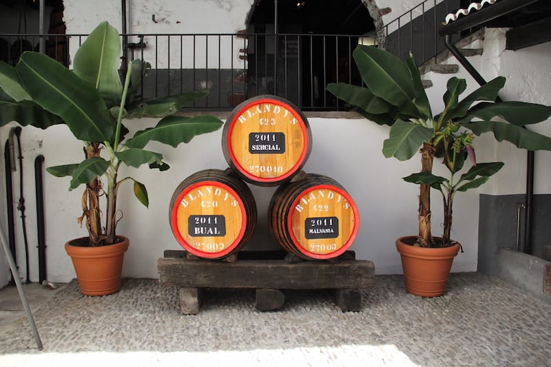 Blandy's madeira wine barrels