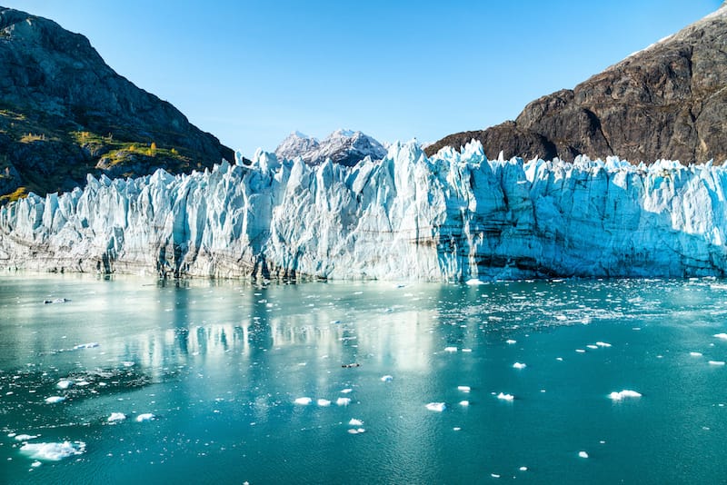 Glacier Bay National Park in Alaska glacier sea