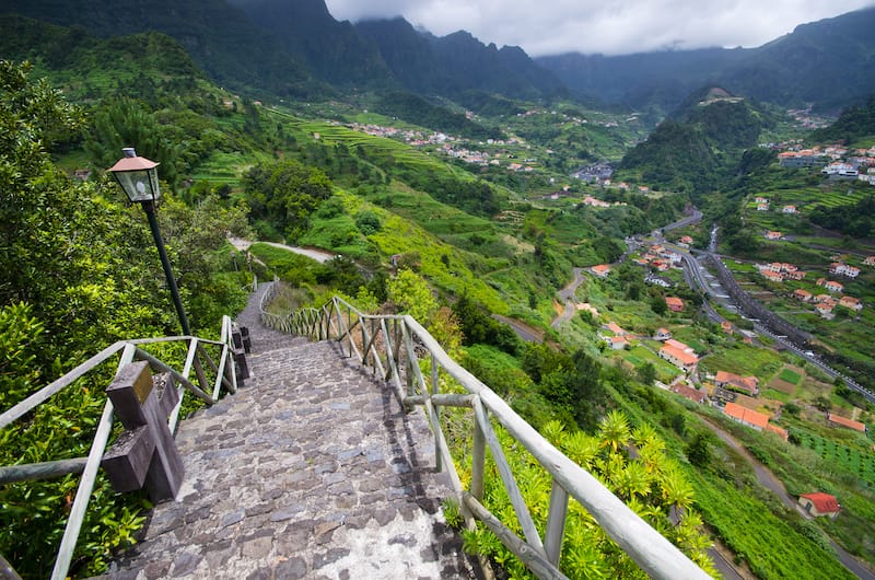 Green landscape near Sao Vicente