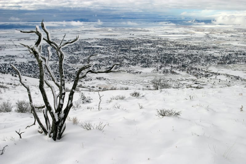 Klamath Falls Oregon in winter