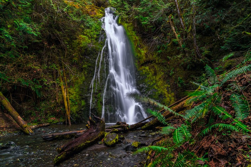 Madison Falls in Elwha River Valley, Olympic National Park Washington