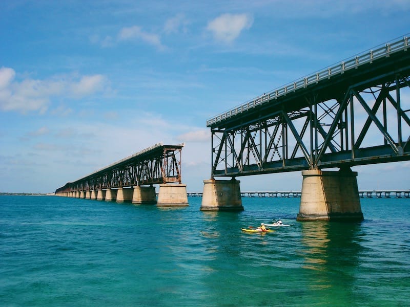 Old Bridge going to Key West FL road trip