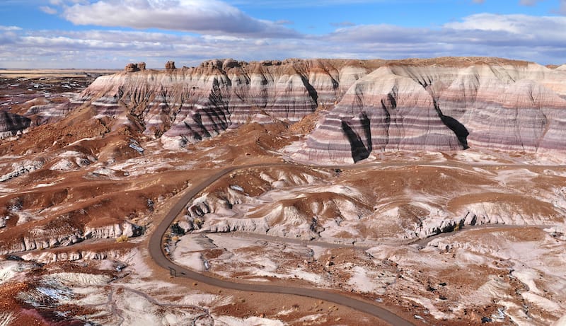 Petrified Forest National Park hiking trails in Arizona