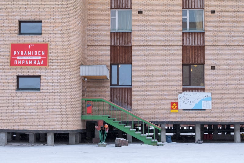 Pyramiden Hotel in Svalbard shutterstock_1536761975