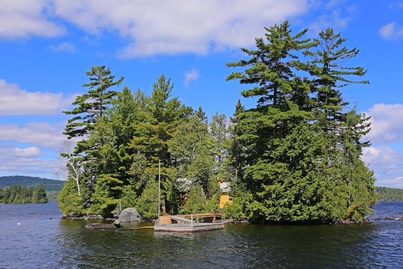 Small island in Moosehead Lake, Maine