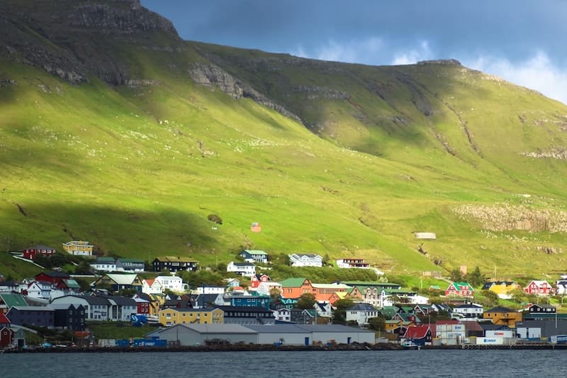 Tvøroyri Faroe Islands golden hour