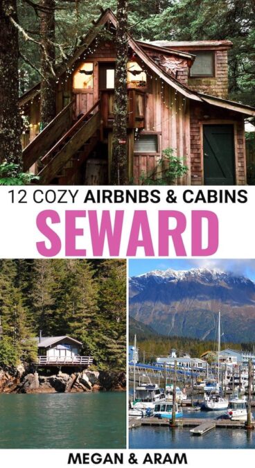 If you're heading to Seward for a trip to Kenai Fjords, a gorgeous Airbnb in Seward, Alaska will be the icing on the cake! These are the best cabins in Seward. | Seward cabins | Seward lodging | Seward airbnbs | Seward places to stay | Visit Seward | Kenai Fjords National Park lodging | Visit Kenai Fjords | Visit Alaska | Airbnbs in Alaska | Cottages Seward | Seward harbor