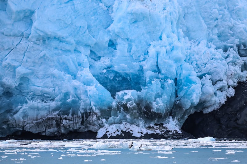 Close up Aialik Glacier, Kenai Fjords National Park