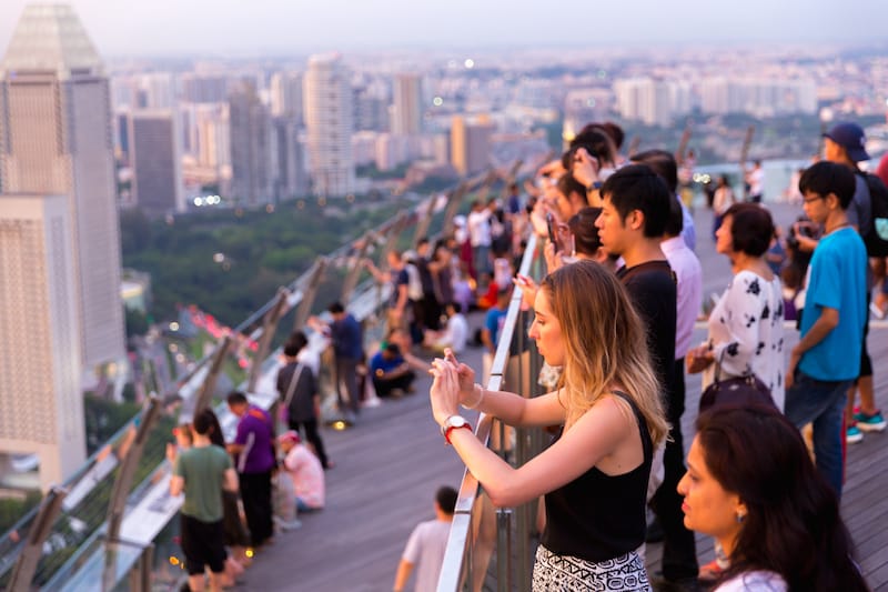 Marina Bay Sands Observation Deck SkyPark - Editorial credit - 2p2play - Shutterstock.com