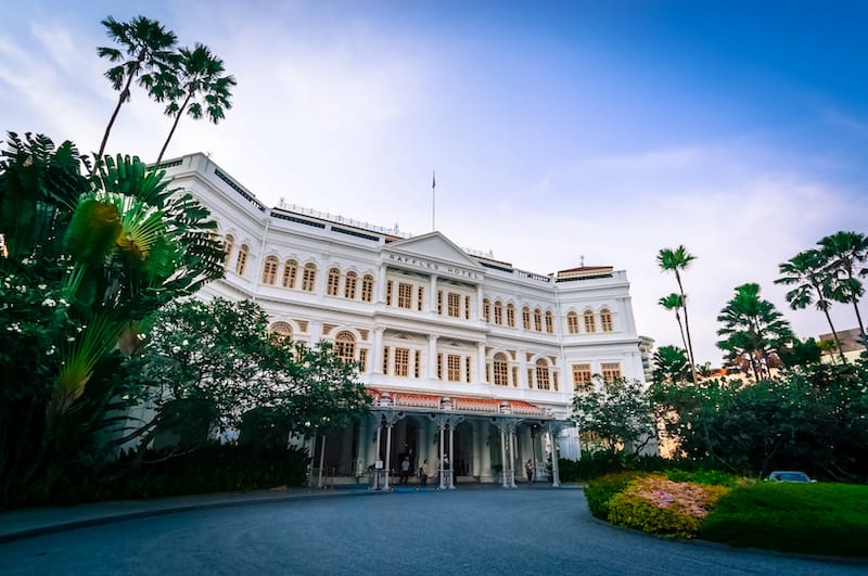 Raffles Hotel in Singapore City.