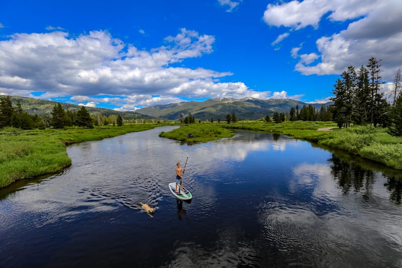 SUP in Salmon River in Idaho