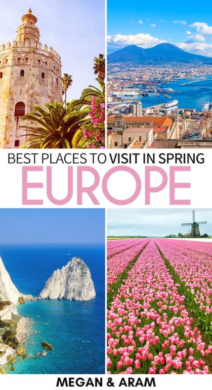 Planning your trip to Europe in spring? This is a guide to the best places to visit in Europe in April - from warm Naples, Italy to the Baltics and beyond! | Europe spring | Europe April | Spring in Europe | April in Europe | Italy in April | France in April | Spain in April | Faroe Islands spring | Azores spring | Germany spring | Caucasus spring | Norway spring | Places to travel in Europe | European Spring Destinations