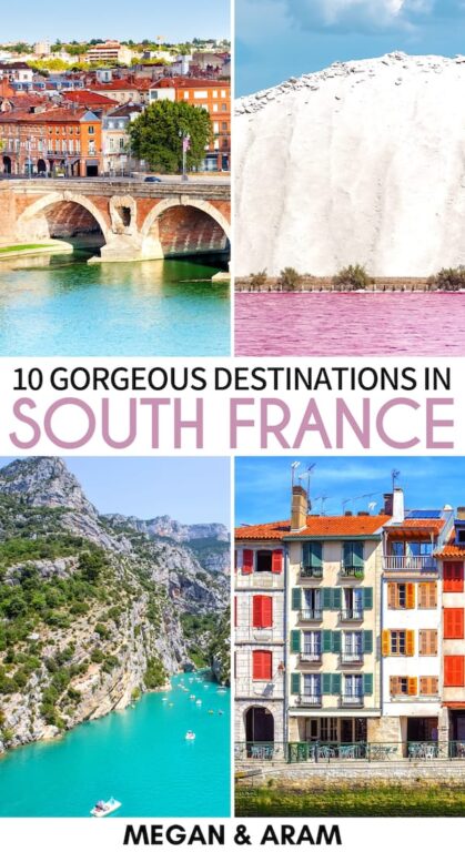 Planning a trip to the south of France? This guide details amazing destinations and places to visit in south France - from vibrant cities to natural beauties! | South of France | Places to visit in the South of France | South France | Toulouse | Places to visit in France | South of France itinerary | Things to do in South France | What to do in South France | South of France destinations | Pyrenees 