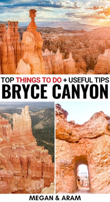 Curious about how to spend one day in Bryce Canyon National Park? This guide discusses how to plan your Bryce Canyon itinerary. | Bryce Canyon hikes | Bryce Canyon camping | Bryce Canyon National Park winter | Bryce Canyon one day itinerary | Bryce Canyon Things to do | Rim Trail | Utah national parks | Visit Bryce Canyon | Travel to Bryce Canyon | Las Vegas day trips | Bryce Canyon winter | Bryce Canyon summer | Bryce Amphitheater | Sunrise Point | Inspiration Point | Navajo Loop Trail