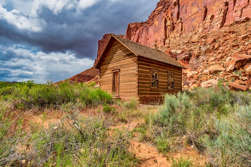 Fruita Schoolhouse in Capitol Reef National Park