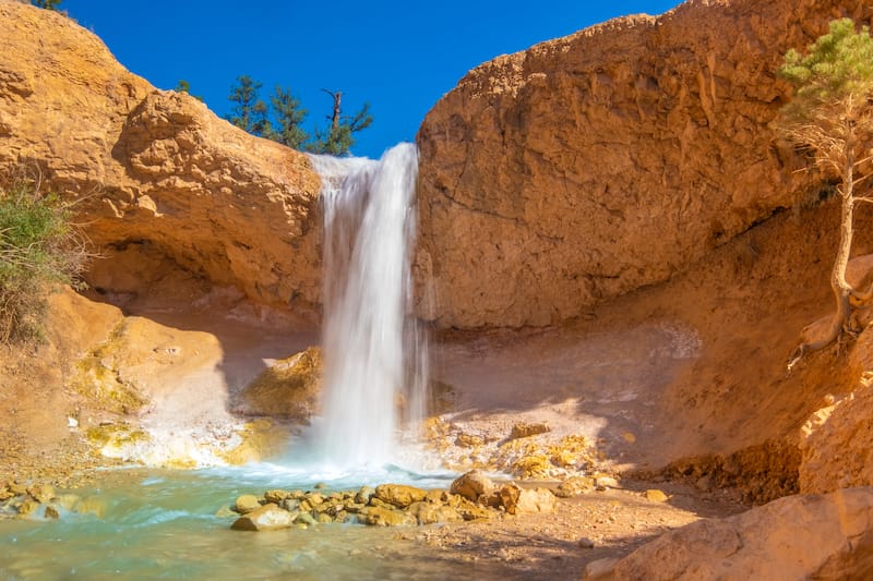 Mossy Cave Waterfall Bryce Canyon NP