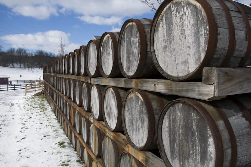 Ohio wine barrels