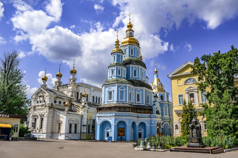 Pokrovsky Cathedral and Temple of the Mother of God Ozeryansky