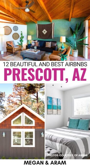 This Airbnb Prescott guide will help you find the right accommodation (+ pool options!) for your trip to the Arizona city, regardless of budget! Read for more! | Prescott Airbnbs | Prescott vacation rentals | Best Airbnbs in Arizona | Arizona Airbnbs | Desert Airbnbs | Prescott accommodation | Where to stay in Prescott | Things to do in Prescott | Prescott itinerary | Prescott cottages | Prescott cabins | Prescott rentals with pools | Prescott budget travel