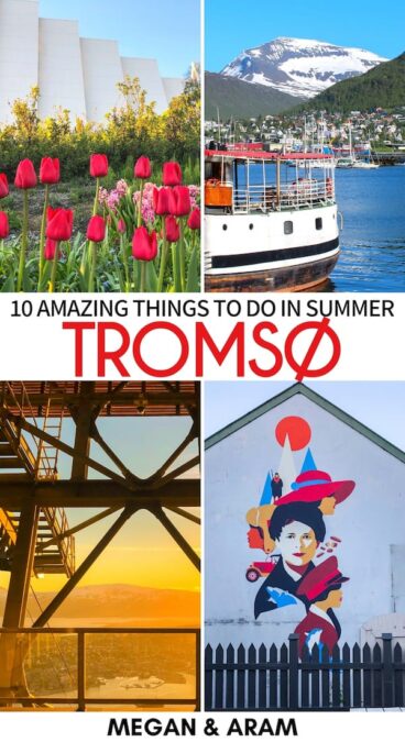 Are you planning a trip to Tromso in summer? This guide details things to do during summer in Tromso, midnight sun travel tips, where to stay, and more! | Tromso summer | Things to do in Tromso, Norway | Summer Tromso | Arctic Norway | Tromso June | Tromso July | Tromso August | Tromso May | Tromso Midnight Sun | Norway midnight sun | Tromso hiking | Tromso camping | Northern Norway summer | Visit tromso | Tromso travel tips