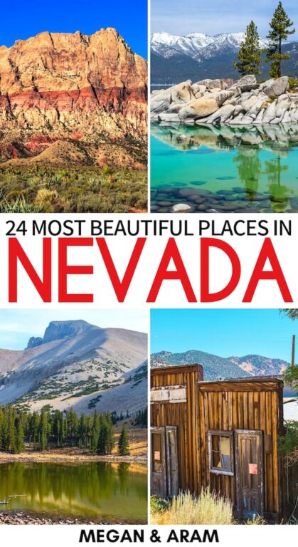 Are you planning a trip to the southwest and are looking for the best places to visit in Nevada? Click to read more about these mind-blowing Nevada attractions! | Place in Nevada | Nevada destinations | Nevada bucket list | Nevada itinerary | Things to do in Nevada | Las Vegas day trips | Lake Tahoe | Cathedral Gorge | Valley of Fire State Park | Ely Nevada | Where to go in Nevada | What to do in Nevada | Sights in Nevada | Nevada landmarks