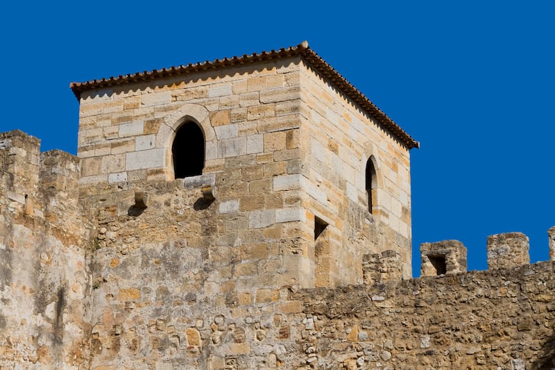 Bastion of Castle Sao Jorge in Lisbon, Portugal