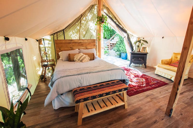 Hideaway Tent with Pool and Hot Tub
