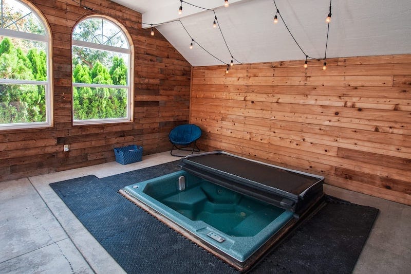 Hideaway Tent with Pool and Hot Tub