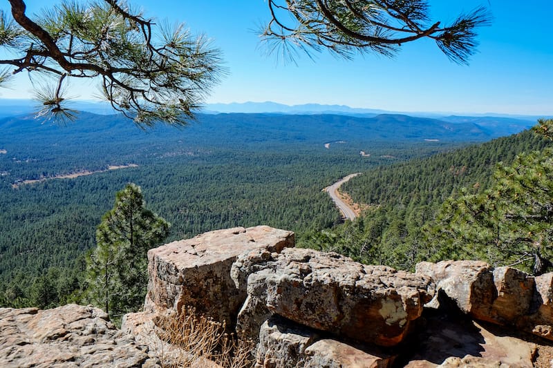 Hiking at Mogollon Rim near Payson